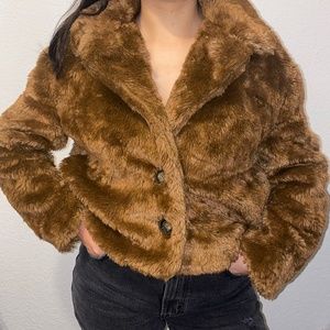 Free People Faux Fur Coat